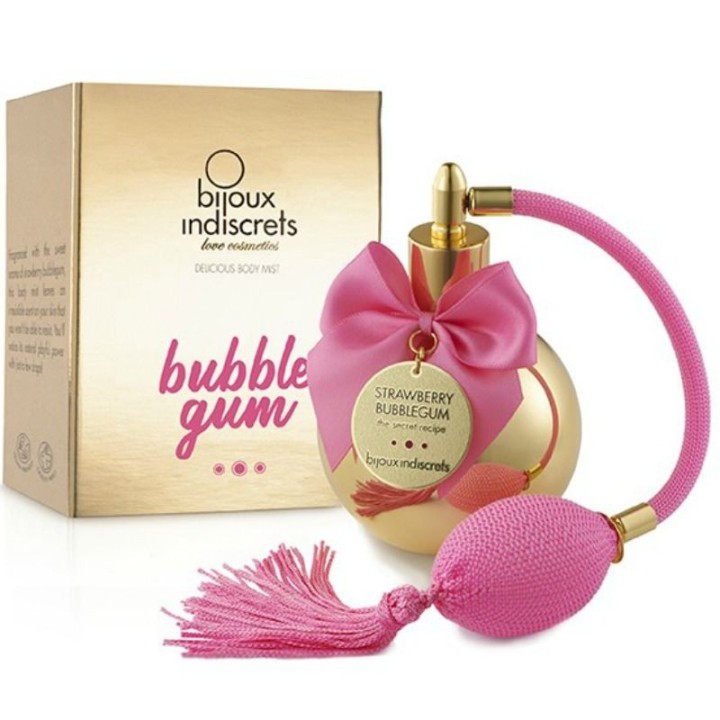 BIJOUX INDISCRETS - BUBBLE GUM BODY MIST STRAWBERRY GUM 100 ML - D-218843 - Teknashop Ltd