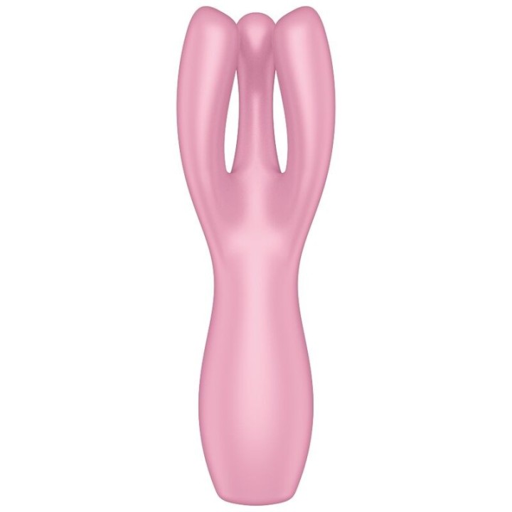 SATISFYER - THREESOME 3 VIBRATOR PINK - D-231265 - Teknashop Ltd
