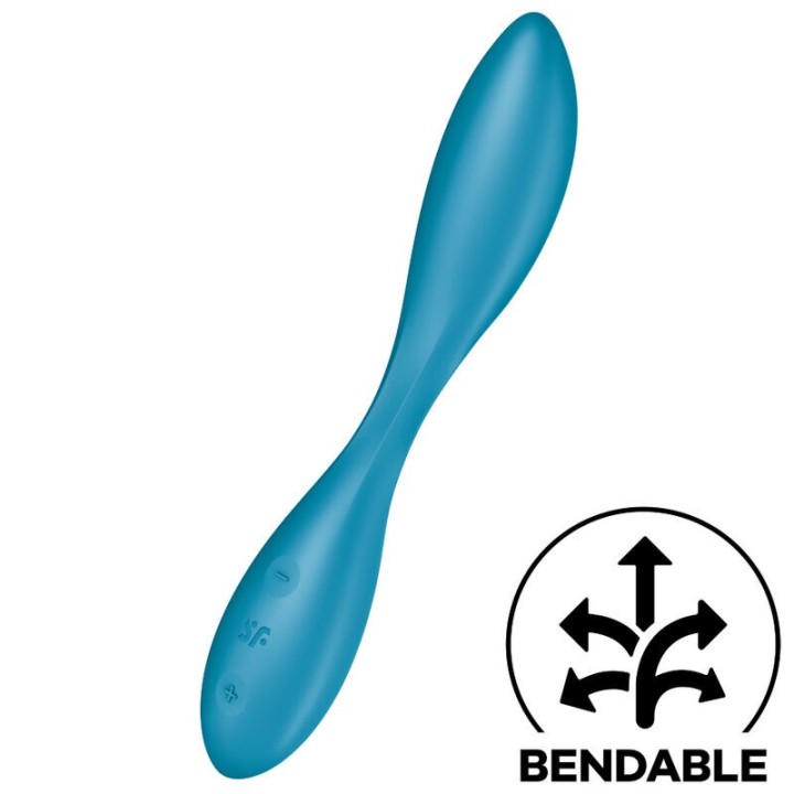 SATISFYER - G-SPOT FLEX 1 MULTI VIBRATOR BLUE - D-232138 - Teknashop Ltd