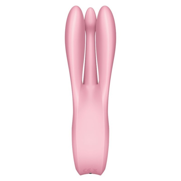 SATISFYER - THREESOME 1 VIBRATOR PINK - D-232594 - Teknashop Ltd