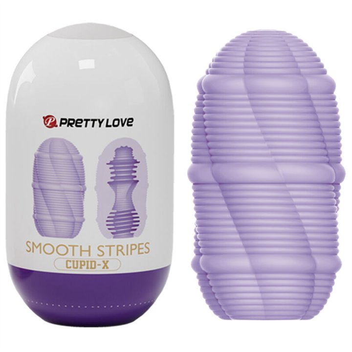 PRETTY LOVE - SMOOTH STRIPES CUPID MASTURBATOR EGG - D-236975 - Teknashop Ltd