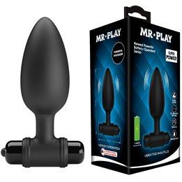 MR PLAY - SUPER POWER ANAL PLUG WITH VIBRATION - D-245194 - Teknashop Ltd
