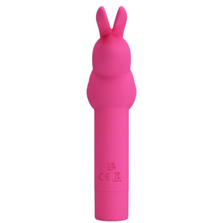 PRETTY LOVE - GERARDO FUSCHIA RABBIT SILICONE VIBRATOR - D-236966 - Teknashop Ltd