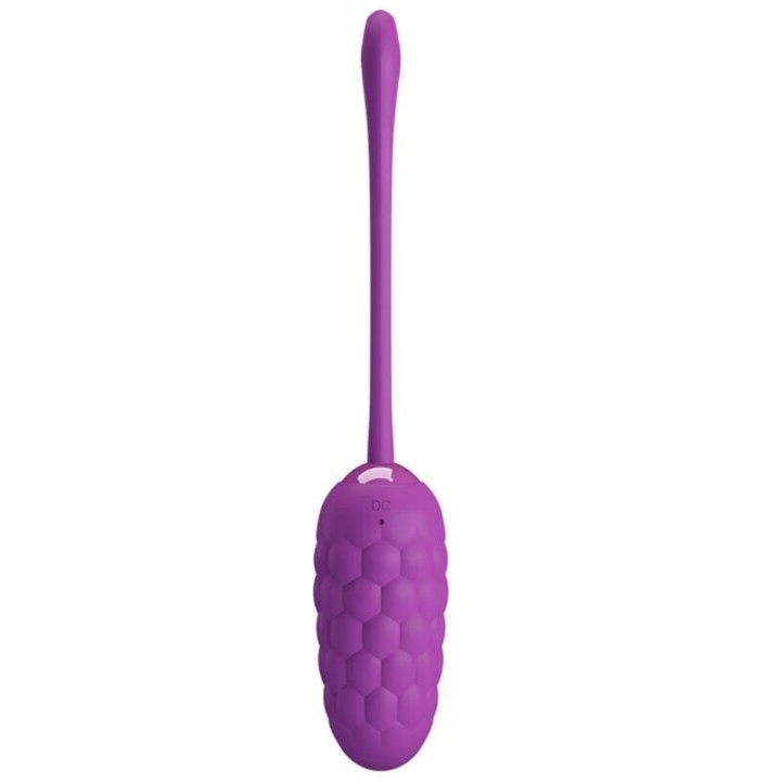 PRETTY LOVE - VIBRATING EGG WITH PURPLE RECHARGEABLE MARINE TEXTURE - D-237371 - Teknashop Ltd