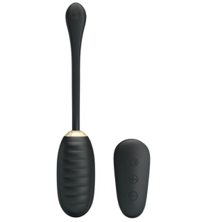 PRETTY LOVE - DOREEN LUXURY RECHARGEABLE VIBRATING EGG BLACK REMOTE CONTROL - D-237372 - Teknashop Ltd
