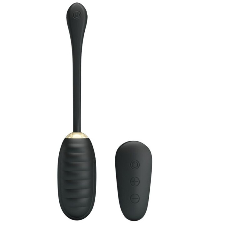 PRETTY LOVE - DOREEN LUXURY RECHARGEABLE VIBRATING EGG BLACK REMOTE CONTROL - D-237372 - Teknashop Ltd