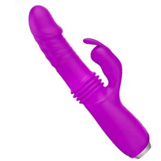 PRETTY LOVE - DOROTHY PURPLE RECHARGEABLE RABBIT VIBRATOR - D-237373 - Teknashop Ltd
