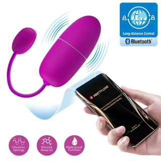 PRETTY LOVE - NYMPH VIBRATING EGG APP CONTROLLED PURPLE - D-237565 - Teknashop Ltd