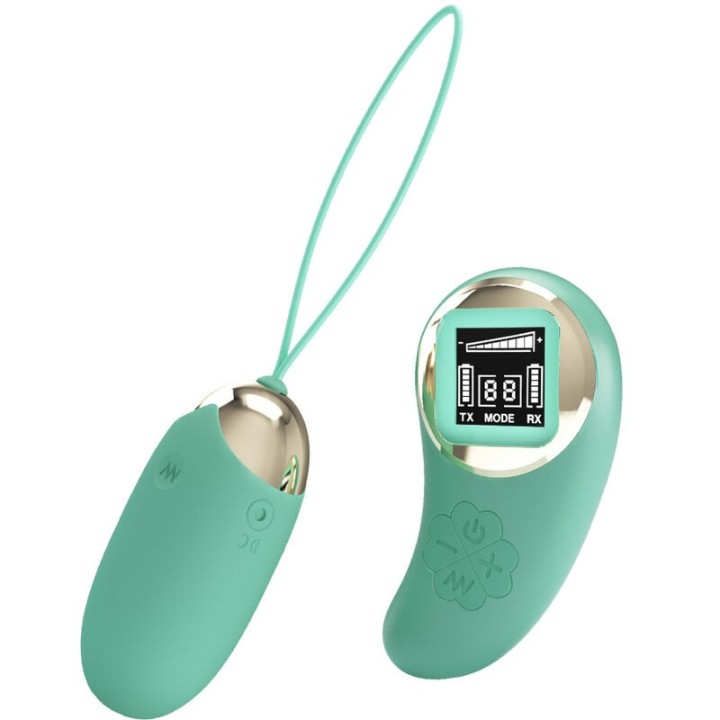 PRETTY LOVE - GREEN REMOTE CONTROL VIBRATING EGG MINE - D-238081 - Teknashop Ltd