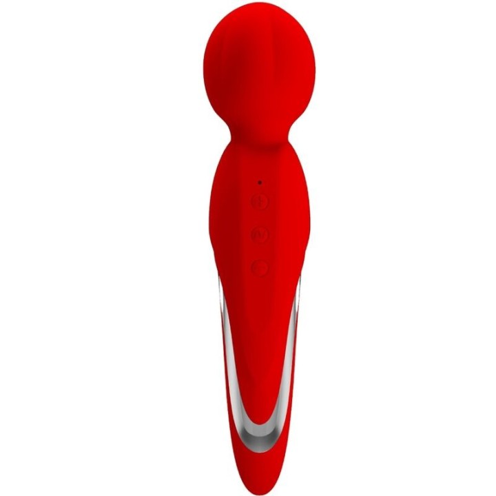 PRETTY LOVE - WALTER VIBRATOR WAND RED - D-238692 - Teknashop Ltd