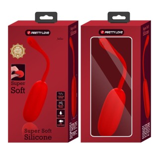 PRETTY LOVE - JULIUS WATERPROOF-RECHARGEABLE VIBRATING EGG RED - D-238698 - Teknashop Ltd