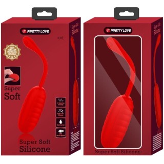 PRETTY LOVE - KIRK RECHARGEABLE VIBRATING EGG RED - D-238701 - Teknashop Ltd