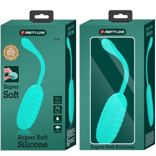 PRETTY LOVE - KIRK RECHARGEABLE VIBRATING EGG AQUA GREEN - D-238703 - Teknashop Ltd