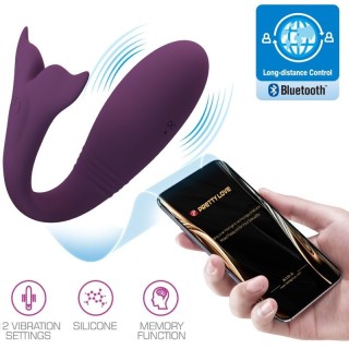 PRETTY LOVE - JAYLEEN VIBRATOR APP REMOTE CONTROL PURPLE - D-238727 - Teknashop Ltd