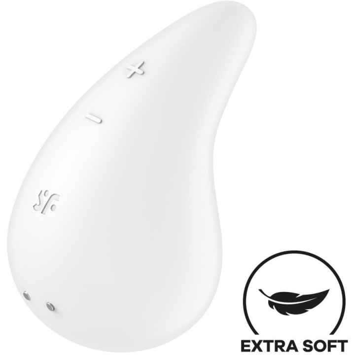 SATISFYER - DEW DROP VIBRATOR LAY-ON WHITE - D-239838 - Teknashop Ltd