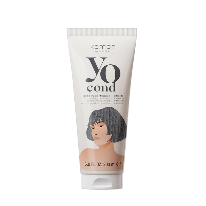Kemon, Yo Anthracite Coloring, Hair Colour Conditioner, 200 ml - Teknashop Ltd