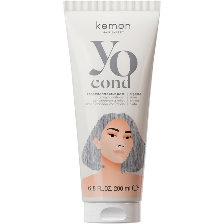 Kemon, Yo Argento Coloring, Hair Colour Conditioner, 200 ml - Teknashop Ltd