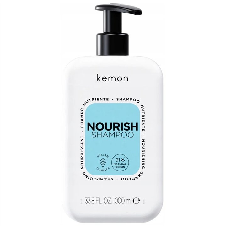 Kemon, Nourish Nourishing, Hair Shampoo, Hydrating, 1000 ml - Teknashop Ltd