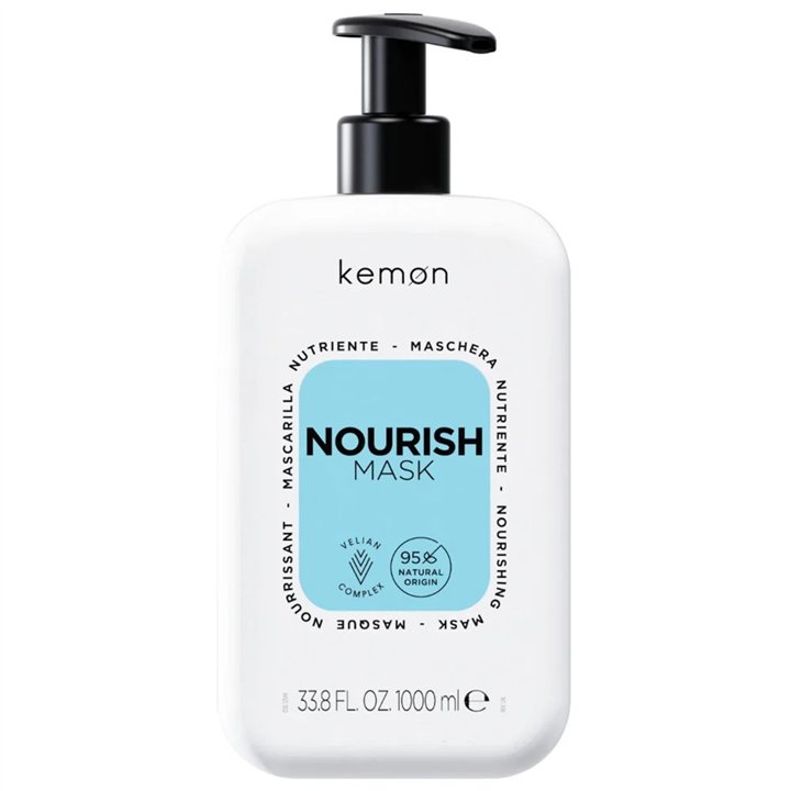Kemon, Nourish Nourishing, Hair Treatment Cream Mask, Hydrating, 1000 ml - Teknashop Ltd