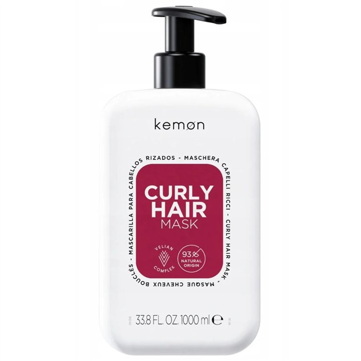 Kemon, Curly Hair, Hair Treatment Cream Mask, 1000 ml - Teknashop Ltd