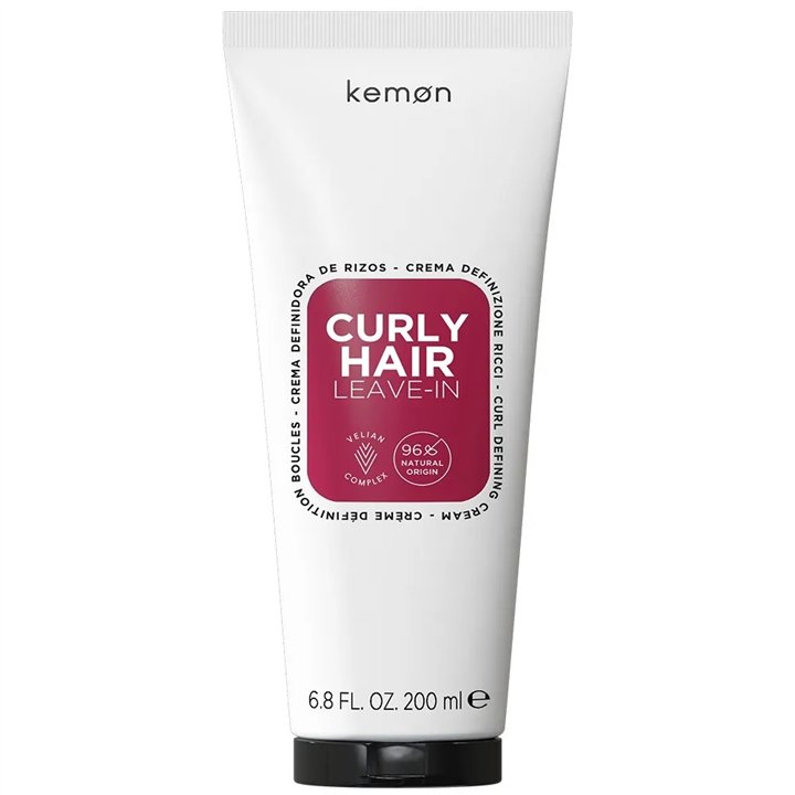 Kemon, Curly Hair, Hair Leave-In Conditioner, Hydrating, 200 ml - Teknashop Ltd