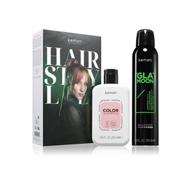 Set Kemon: Styling Glamoon Shine, Hair Spray, Shine, 250 ml + Color, Hair Treatment Shampoo, Shine, For Coloured Hair, 250 ml - 