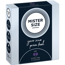 MISTER SIZE - CONDOMS SIZE XXXL 69 MM (3 UNITS) - D-242275 - Teknashop Ltd