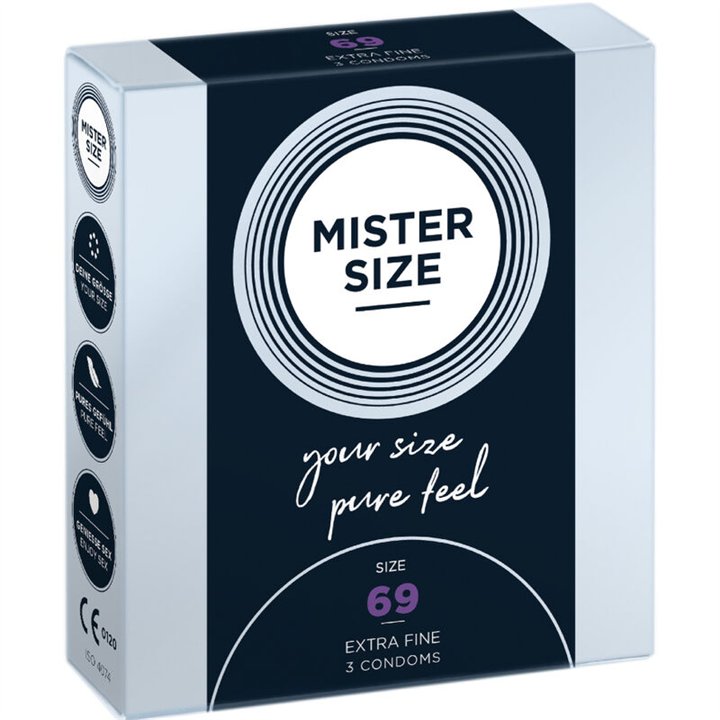 MISTER SIZE - CONDOMS SIZE XXXL 69 MM (3 UNITS) - D-242275 - Teknashop Ltd