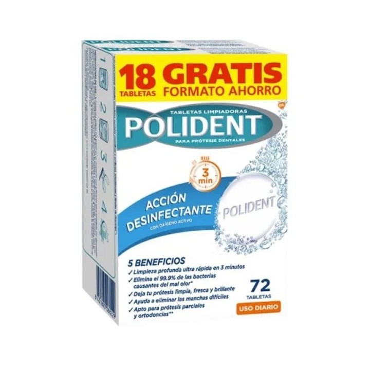 Polident Cleaning Tablets 72 Units - unisex - Teknashop Ltd