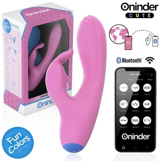 ONINDER CUTE - LOVE BUNNY VIBRATOR G-SPOT CLITORIS - FREE WORLDWIDE APP - D-242092 - Teknashop Ltd