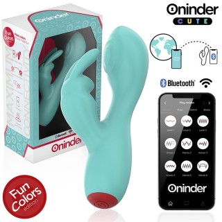 ONINDER CUTE - LOVE BUNNY G-SPOT CLITORAL VIBRATOR - FREE WORLDWIDE APP - D-242094 - Teknashop Ltd