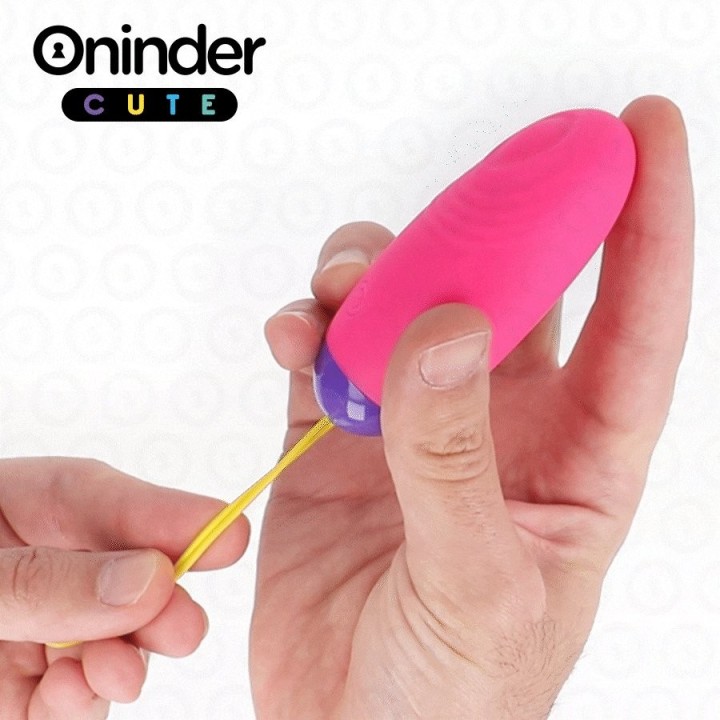 ONINDER CUTE - LOVE PLEASURE VIBRO-WAVE TAPPING SILICONE EGG - FREE GLOBAL APP - D-242097 - Teknashop Ltd