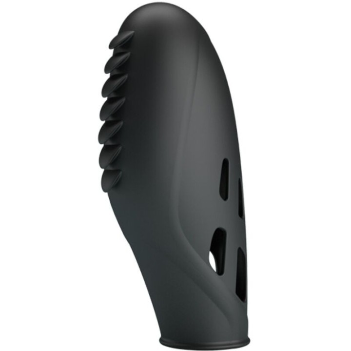 PRETTY LOVE - GILO SILICONE FINGER VIBRATOR BLACK - D-242410 - Teknashop Ltd