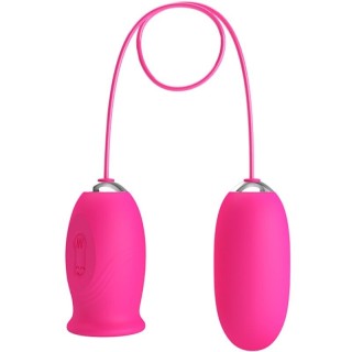 PRETTY LOVE - DAISY VIBRATING EGG + CLITORIS STIMULATING TONGUE PINK - D-242421 - Teknashop Ltd