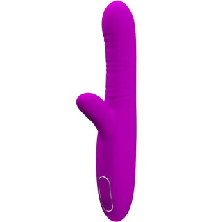 PRETTY LOVE - ANGELIQUE MULTIFUNCTION VIBRATOR + CLITORIS STIMULATOR PURPLE - D-242426 - Teknashop Ltd