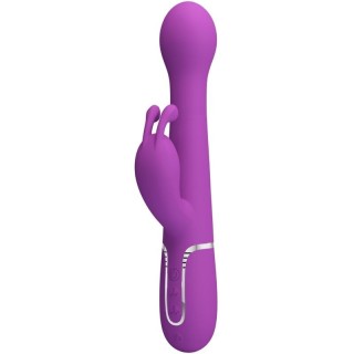 PRETTY LOVE - DEJON 3 IN 1 MULTIFUNCTION RABBIT VIBRATOR  PURPLE - D-242455 - Teknashop Ltd