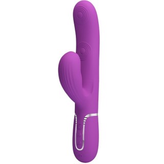 PRETTY LOVE - PERLITA 3 IN 1 MULTIFUNCTION RABBIT VIBRATOR  PURPLE - D-242456 - Teknashop Ltd