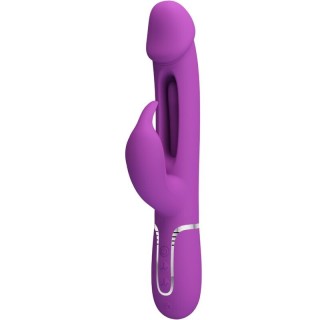 PRETTY LOVE - KAMPAS 3 IN 1 MULTIFUNCTION RABBIT VIBRATOR  PURPLE - D-242457 - Teknashop Ltd