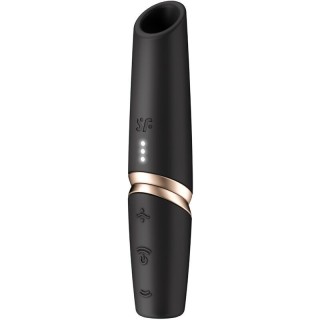SATISFYER - PERFECT KISS WAVE CLITORIS STIMULATOR BLACK / GOLD - D-242632 - Teknashop Ltd