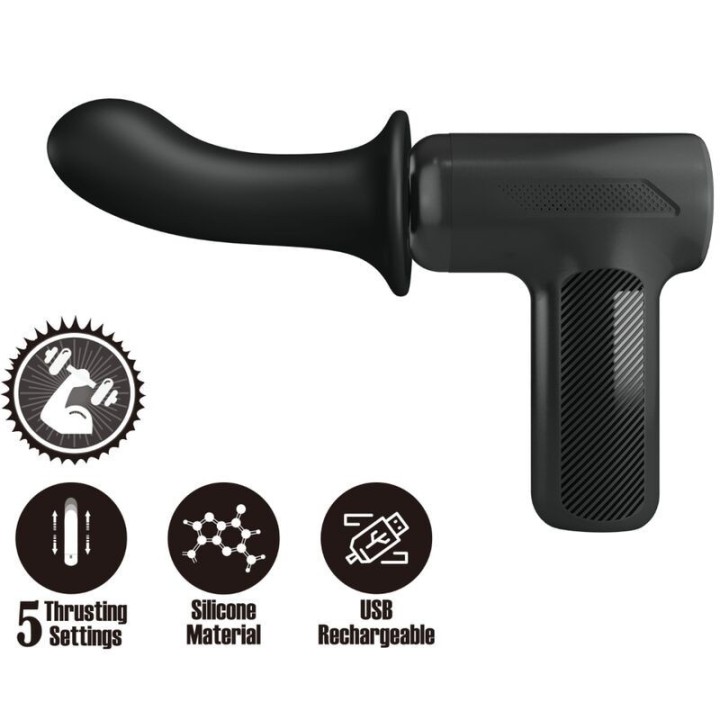 PRETTY LOVE - DJ DOCTOR MASSAGER 5 SETTINGS BLACK - D-242703 - Teknashop Ltd