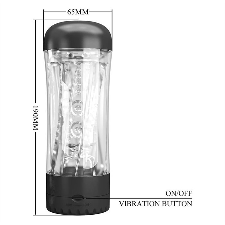Tamara Men Masturbator with Vibration - BM-00900T94 - Teknashop Ltd