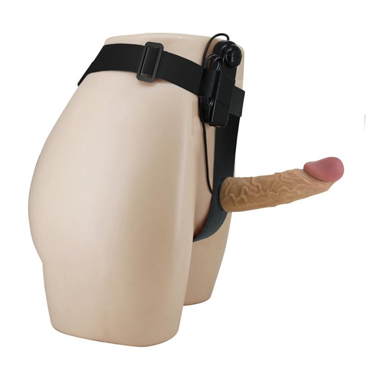 Draven Harness with Hollow Vibrating Dildo - BW-022073Z - Teknashop Ltd