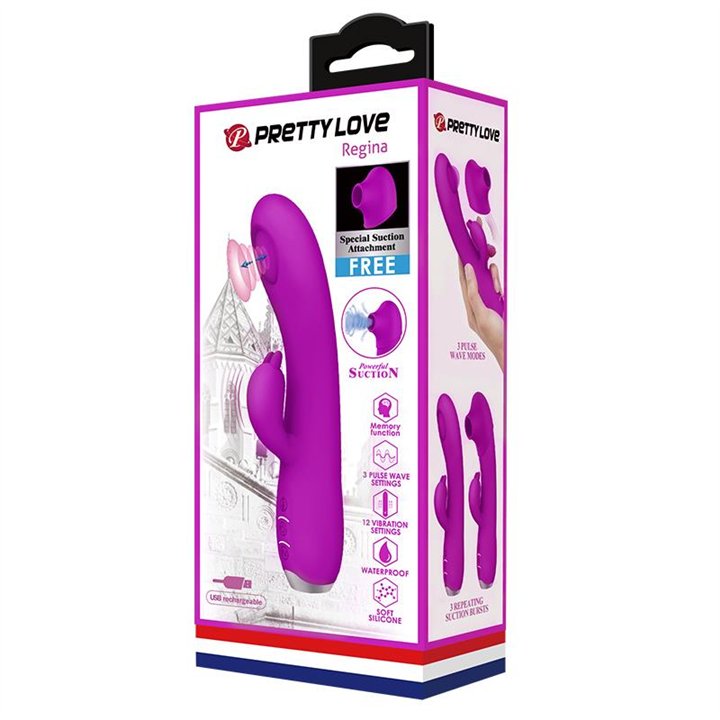 Regina Vibrator with Suction and Tapping - BI-014727 - Teknashop Ltd