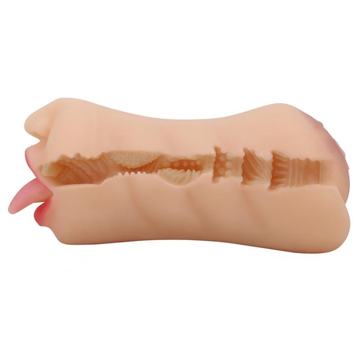 Sarah Mouth and Vagina Masturbator - BM-009240N - Teknashop Ltd