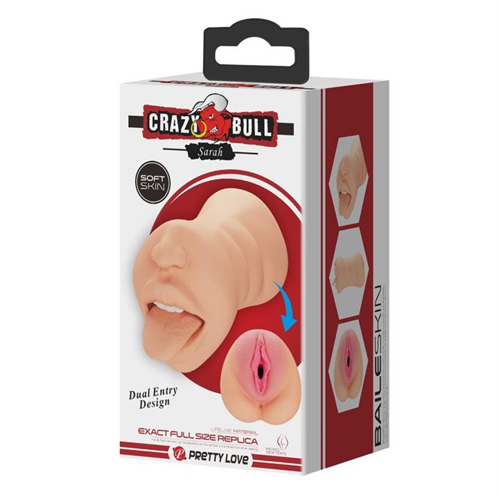 Sarah Mouth and Vagina Masturbator - BM-009240N - Teknashop Ltd