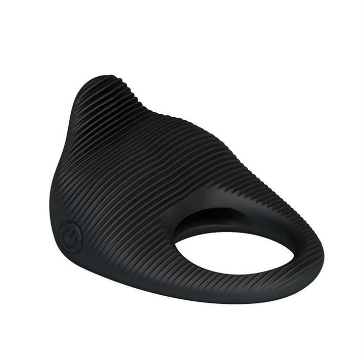 Vibrating Cock Ring Thimble Black - BI-210142 - Teknashop Ltd