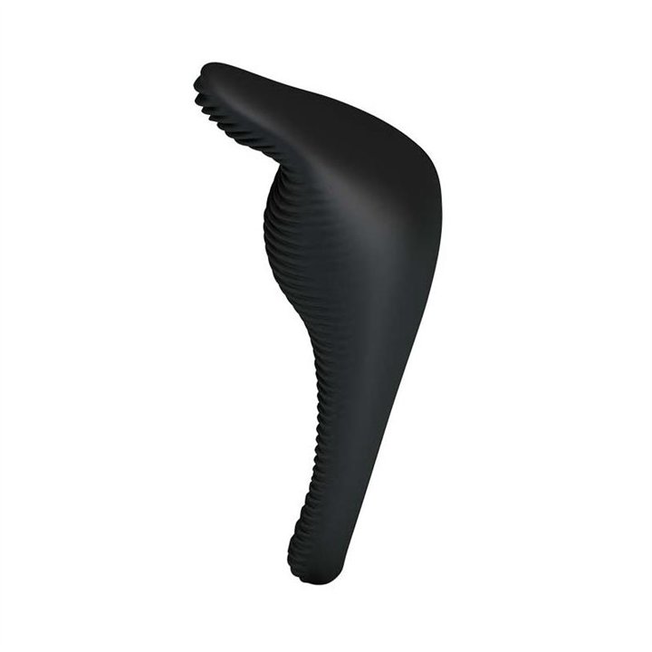 Vibrating Cock Ring Thimble Black - BI-210142 - Teknashop Ltd