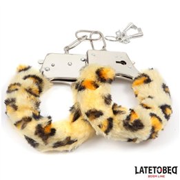 Furry Metal Cuff Animal Print Leopard - 8436615009176 - Teknashop Ltd