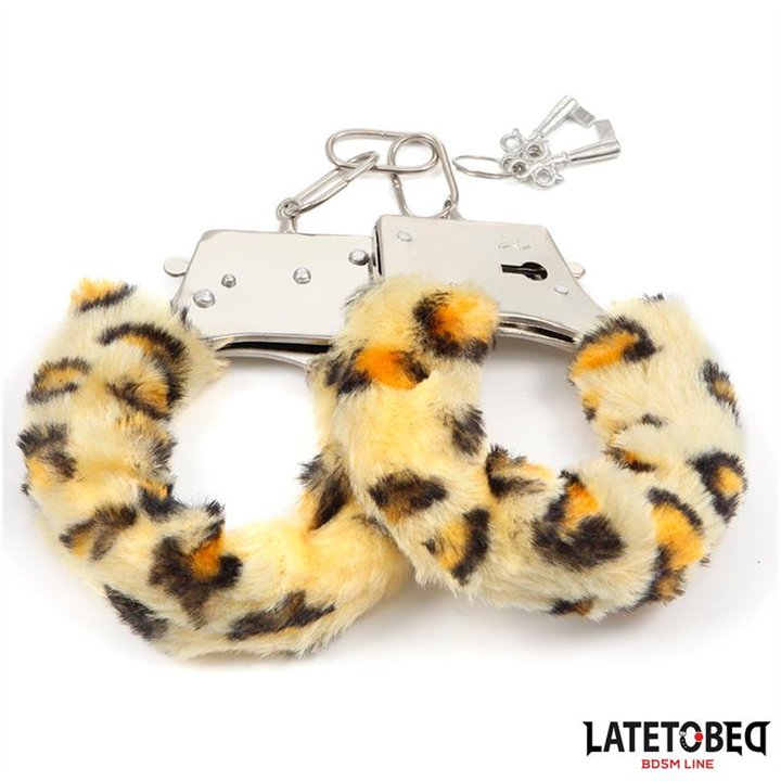 Furry Metal Cuff Animal Print Leopard - 8436615009176 - Teknashop Ltd