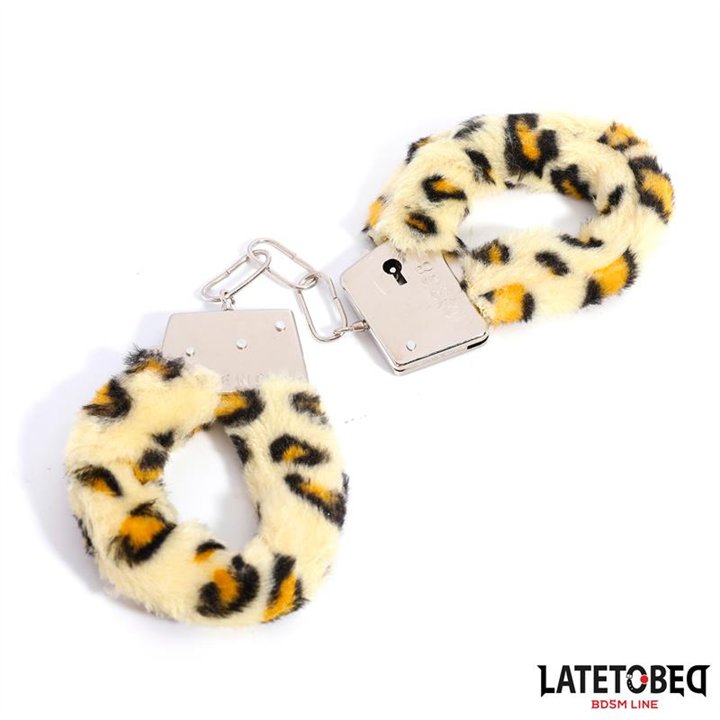Furry Metal Cuff Animal Print Leopard - 8436615009176 - Teknashop Ltd